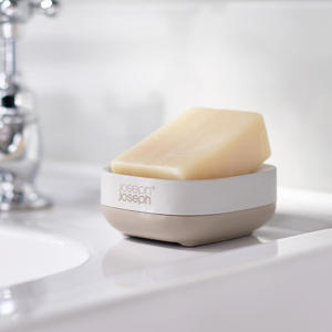 Joseph Jospeh Slim™ Compact Matt Ecru Soap Dish